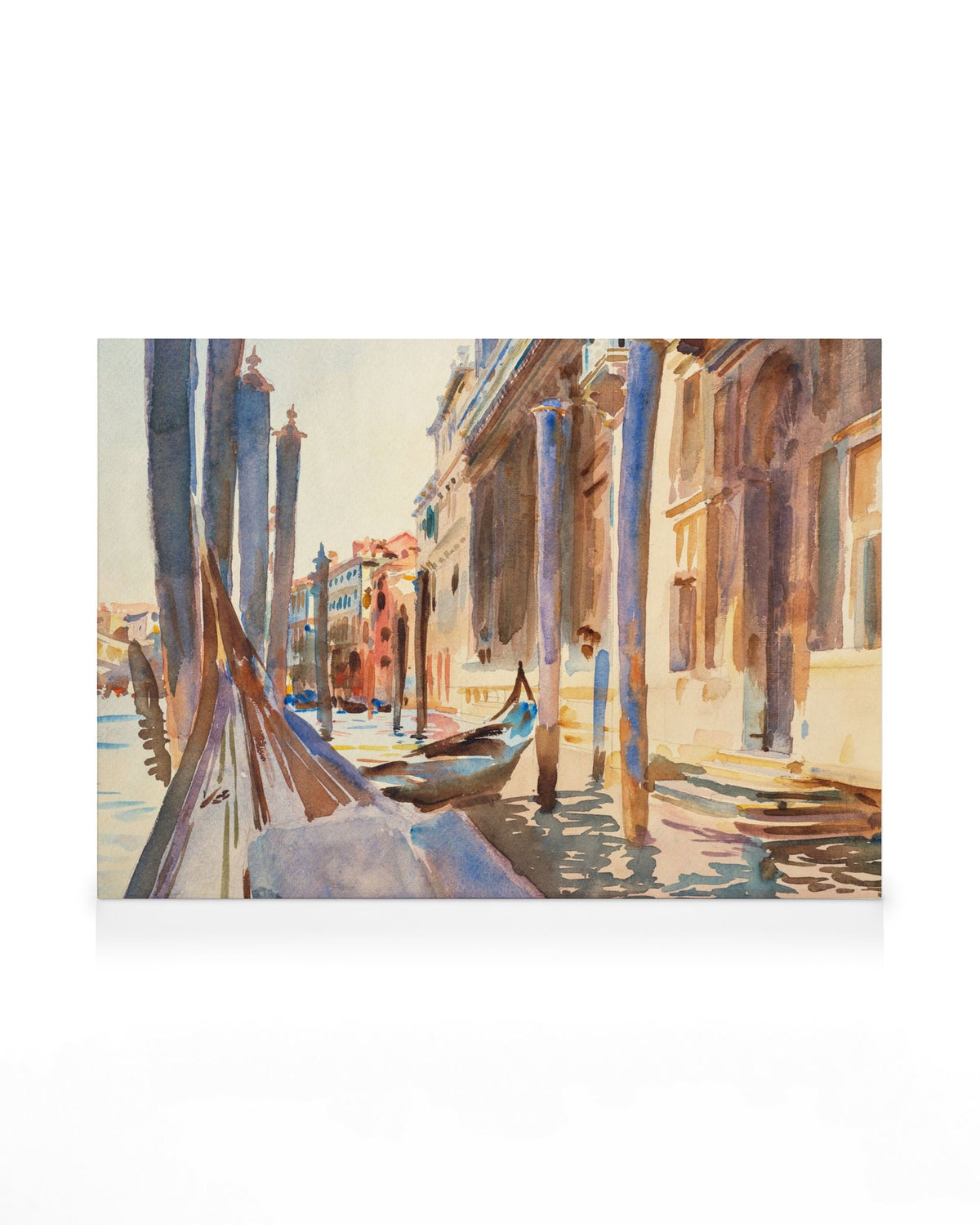 John Singer Sargent - Gondola Moorings on the Grand Canvas print