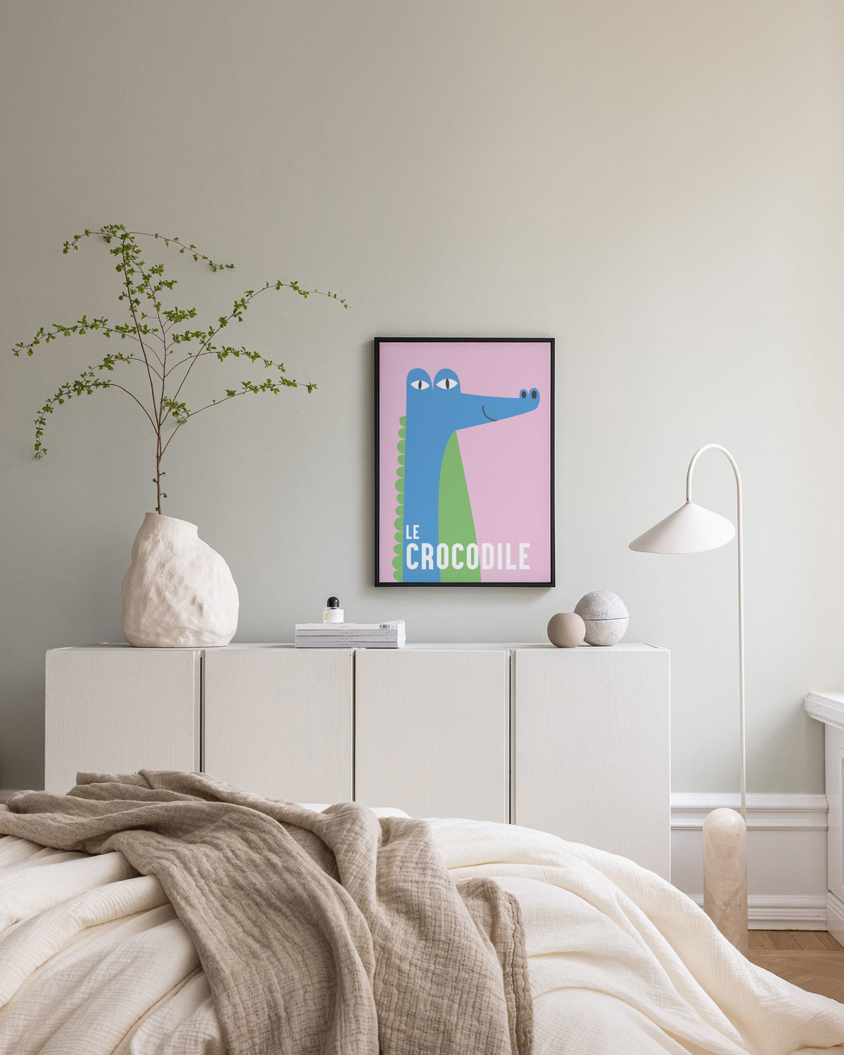 Le Crocodile Canvas print