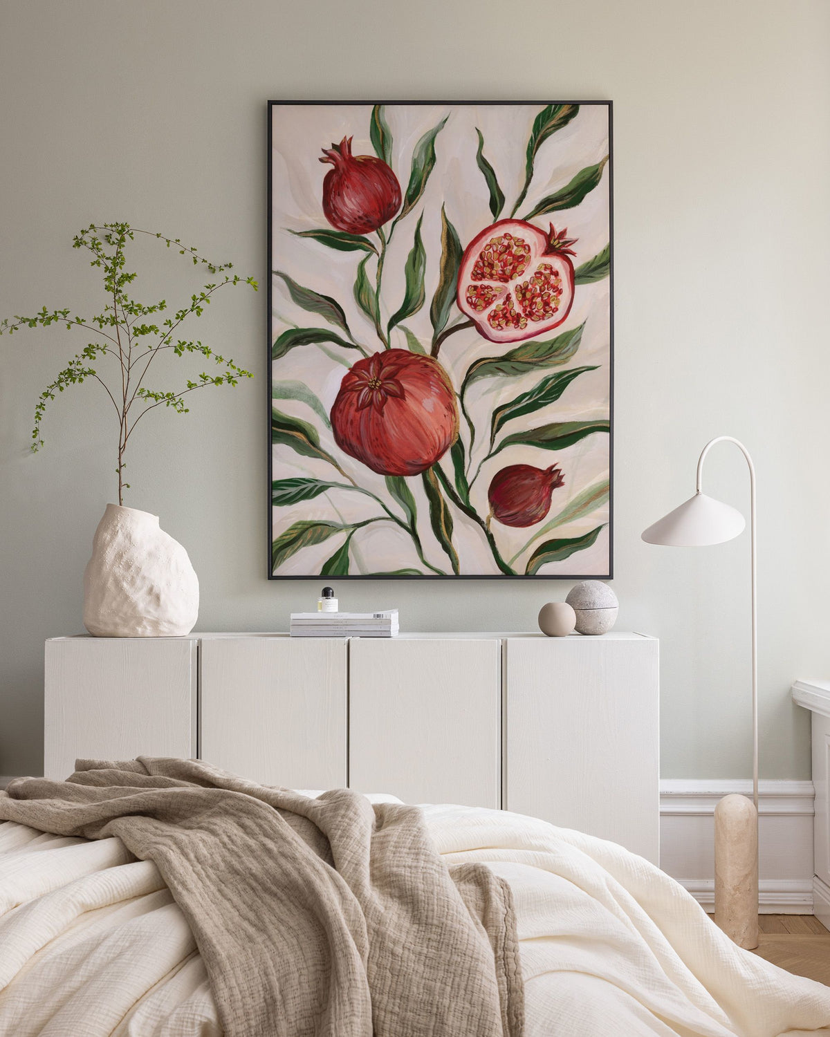 Gilded Pomegranate Canvas print
