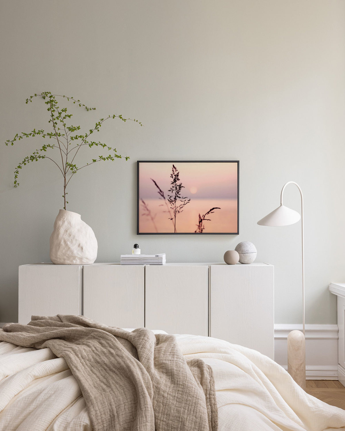 Little Sunset Grass Canvas print