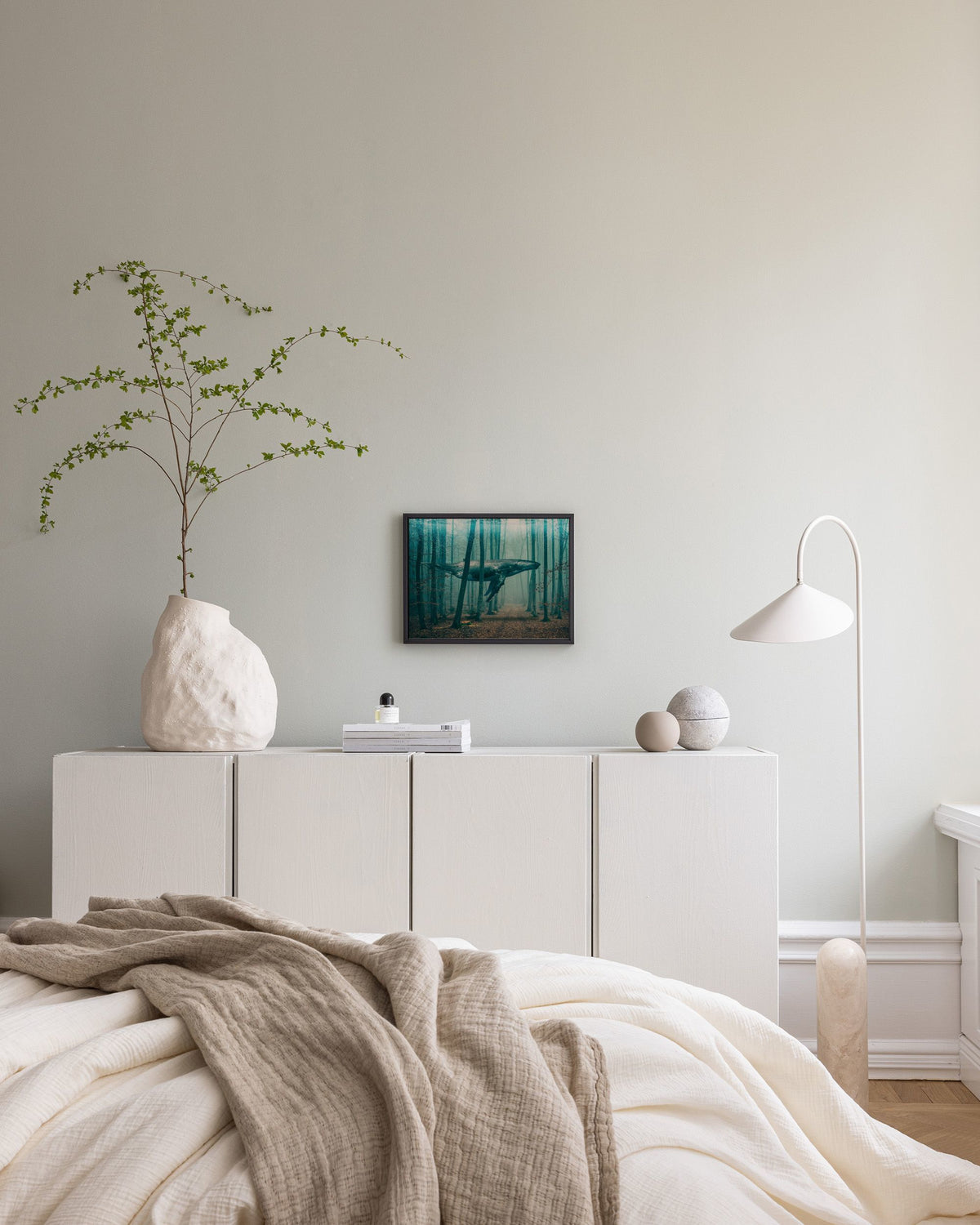 Whale in Forest Canvas print