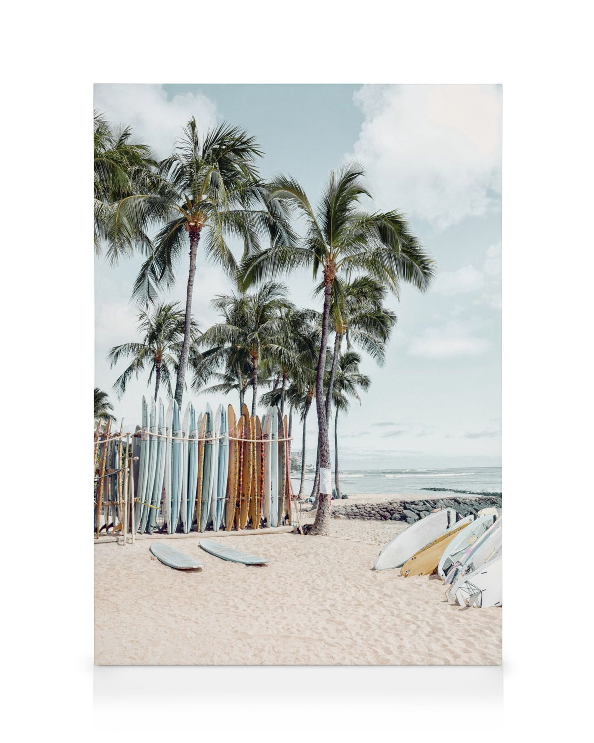 Waikiki Surfing Canvas print