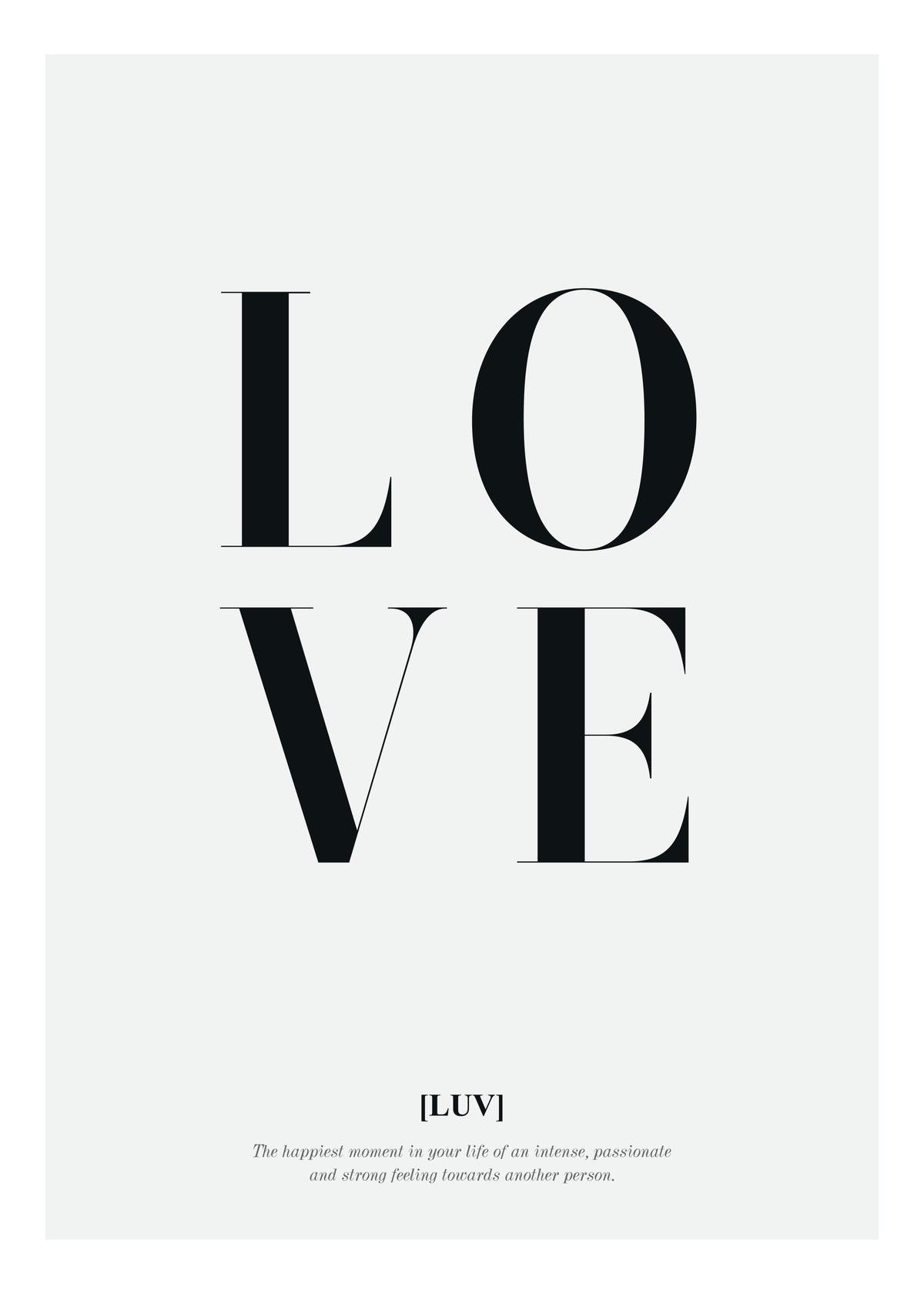 Love Text, Print
