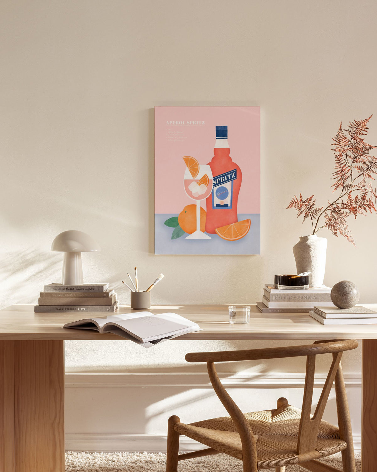 Aperol Spritz Illustration Canvas print