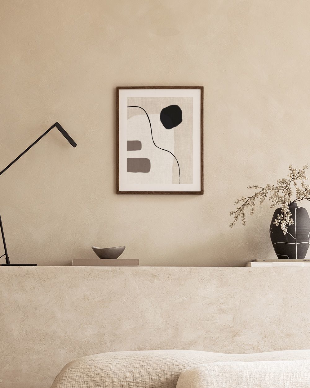 Linen Shapes No2 Print