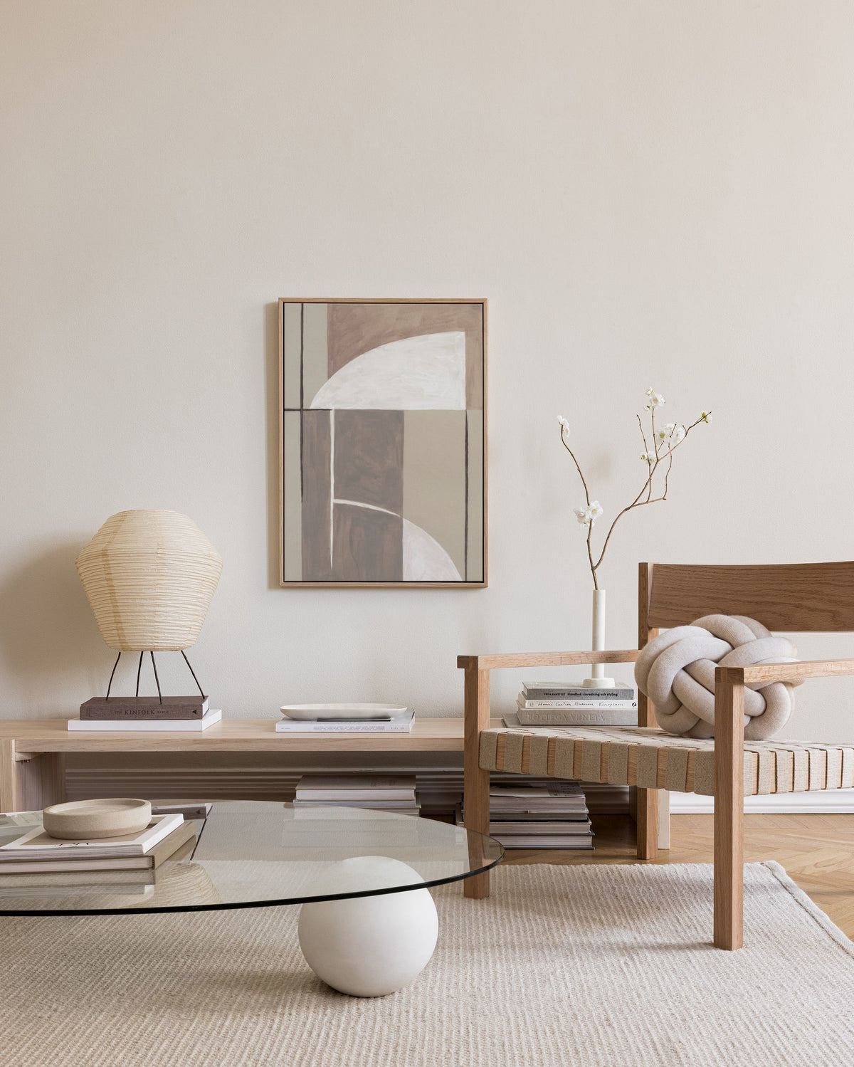 Earthy Shapes Canvas print