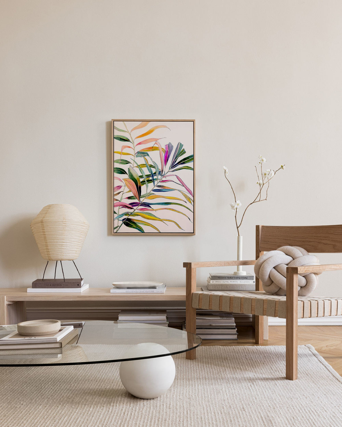 Leigh Viner - Palm in Color Canvas print