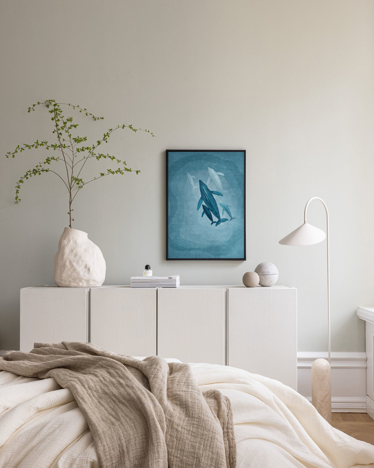 Whales Family Canvas print