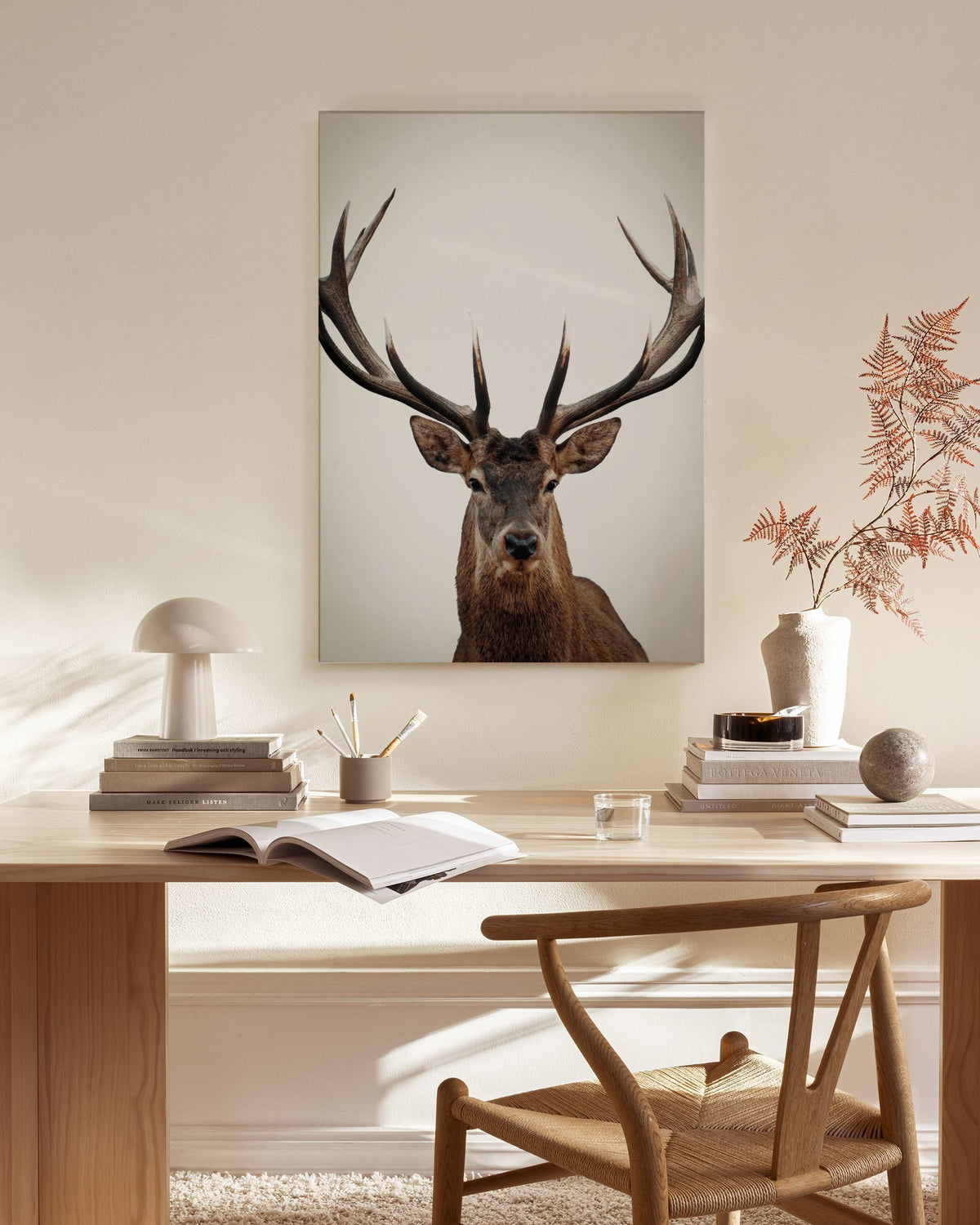 Winter Deer Canvas print