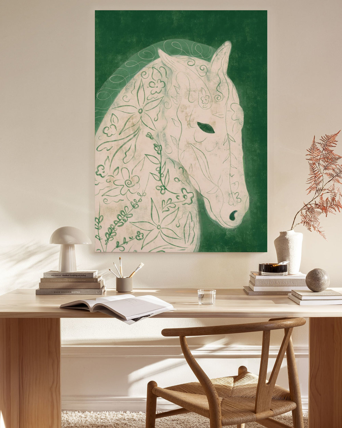 Lucrecia Rey Caro - Earth Horse Canvas print