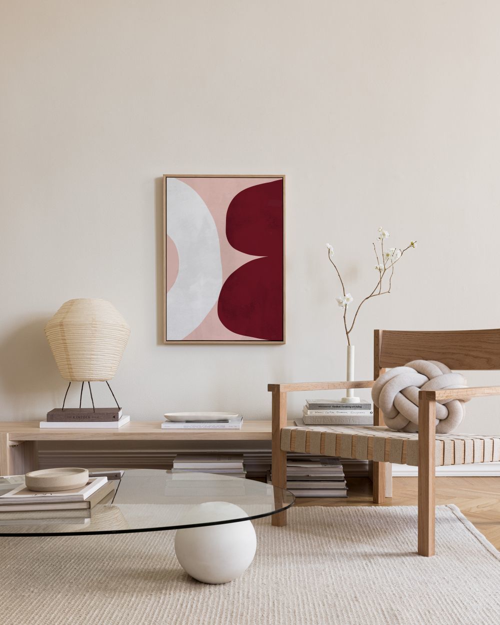 Asymmetrical Shapes No1 Canvas print