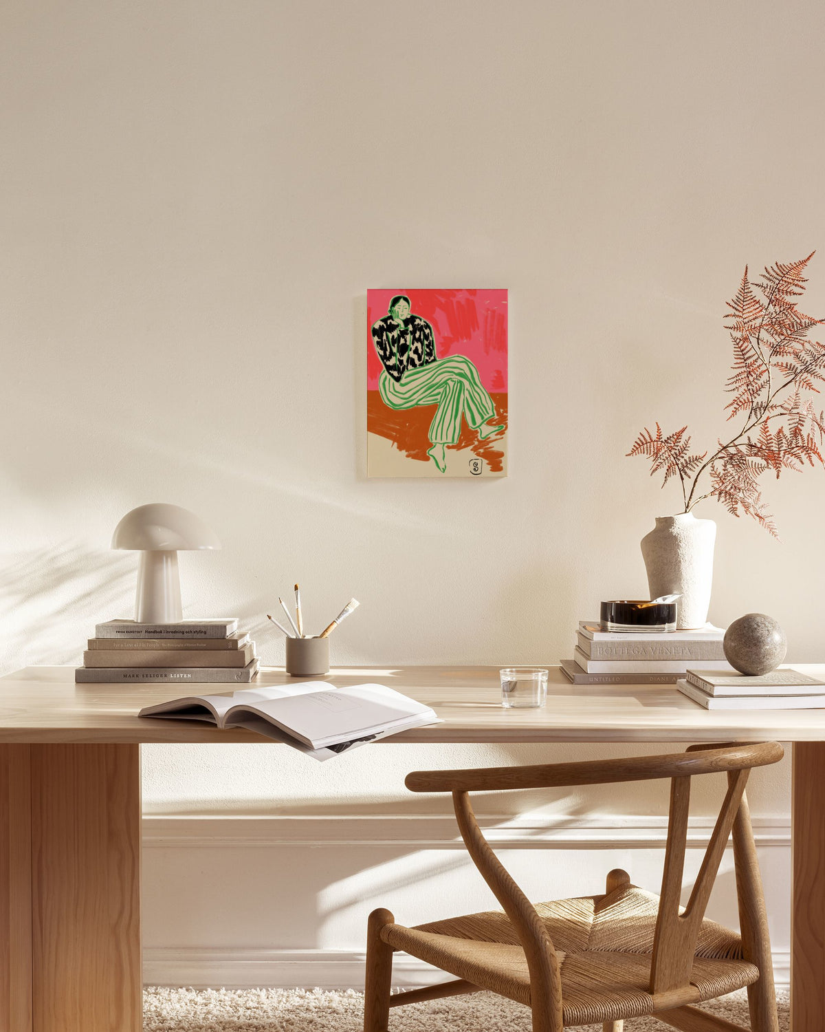 Sandra Poliakov - Calm Woman Portrait Canvas print