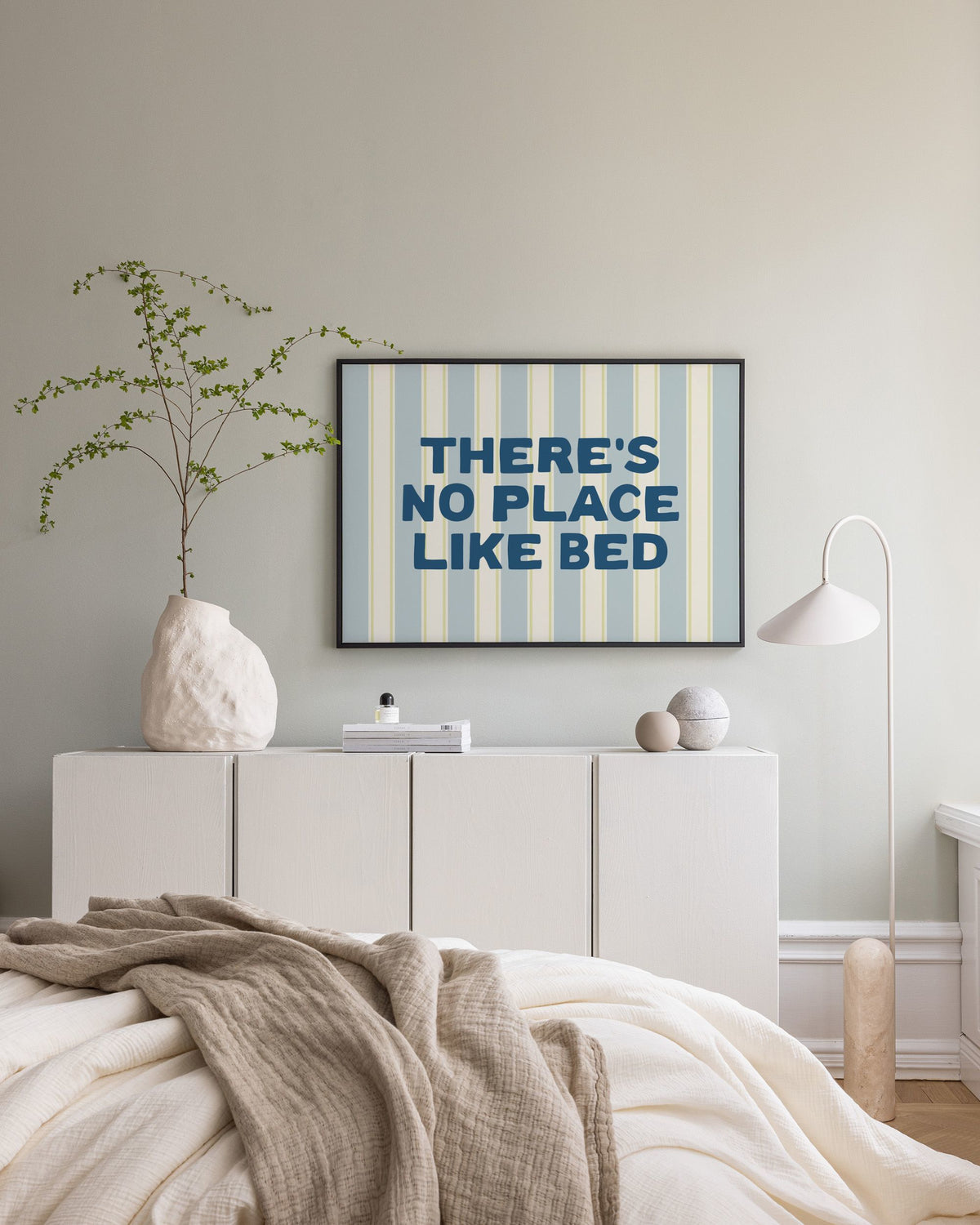 No Place Like Bed Canvas print