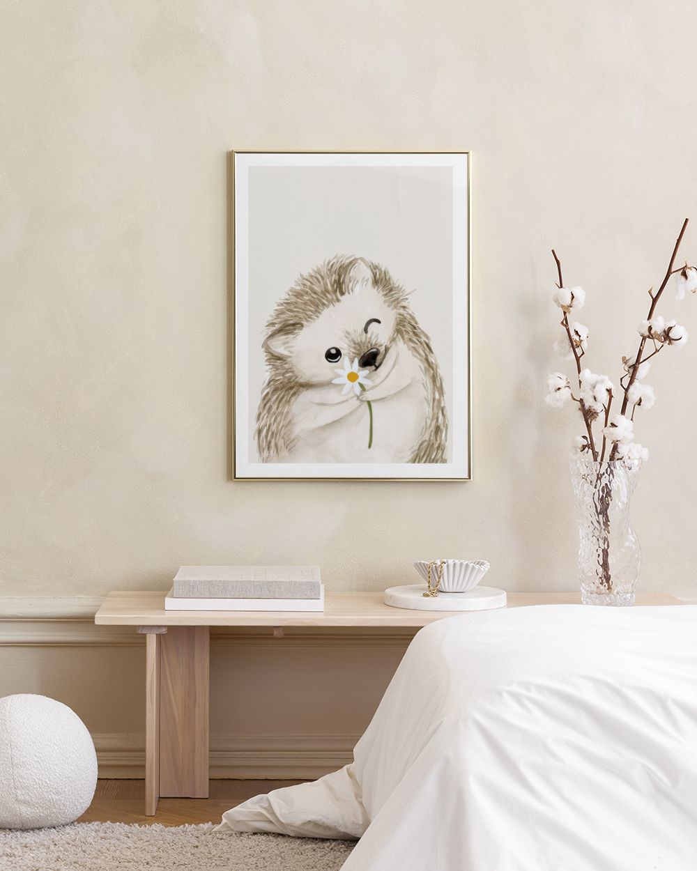 Cute Hedgehog Print