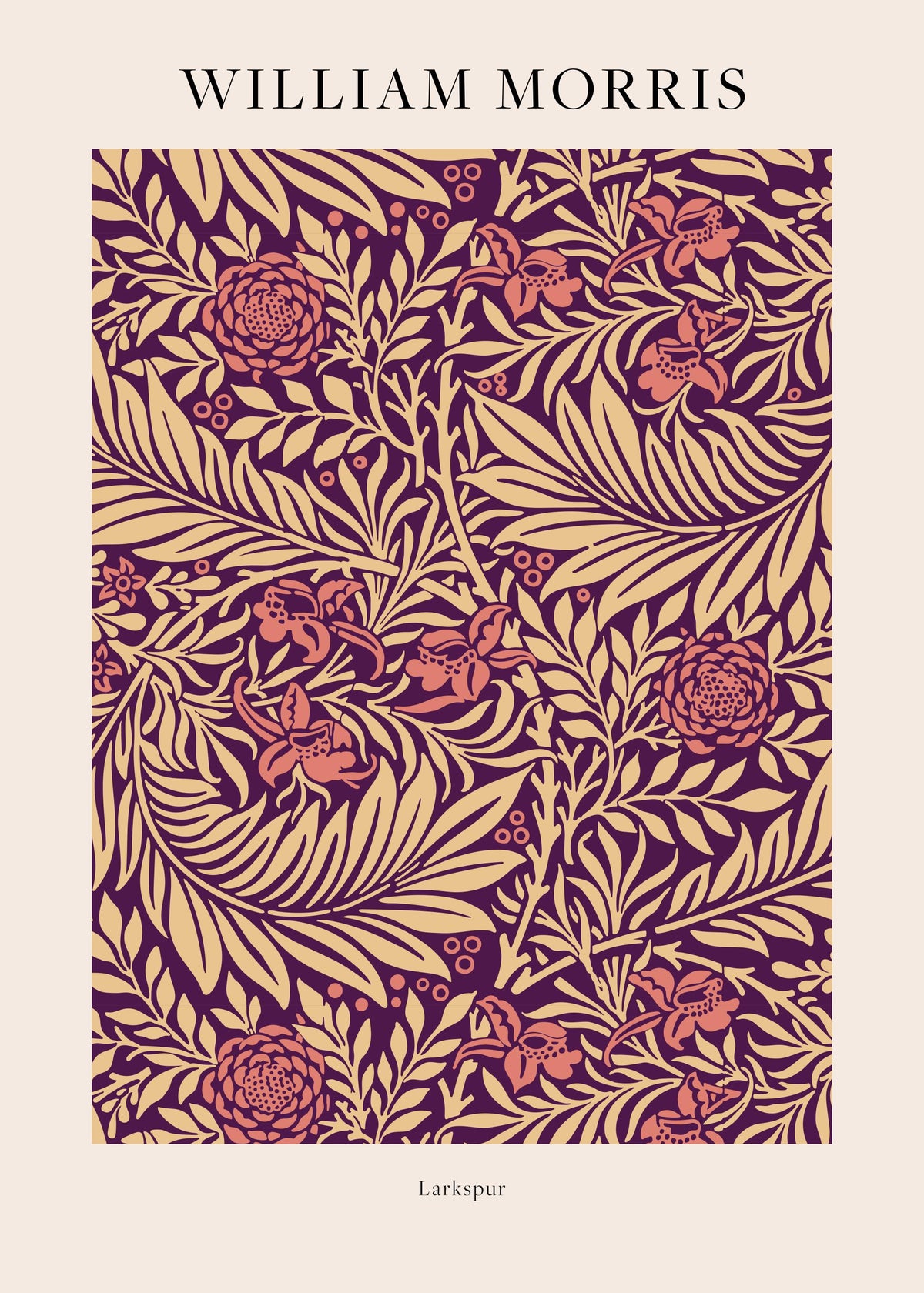 William Morris - Larkspur No2 Print