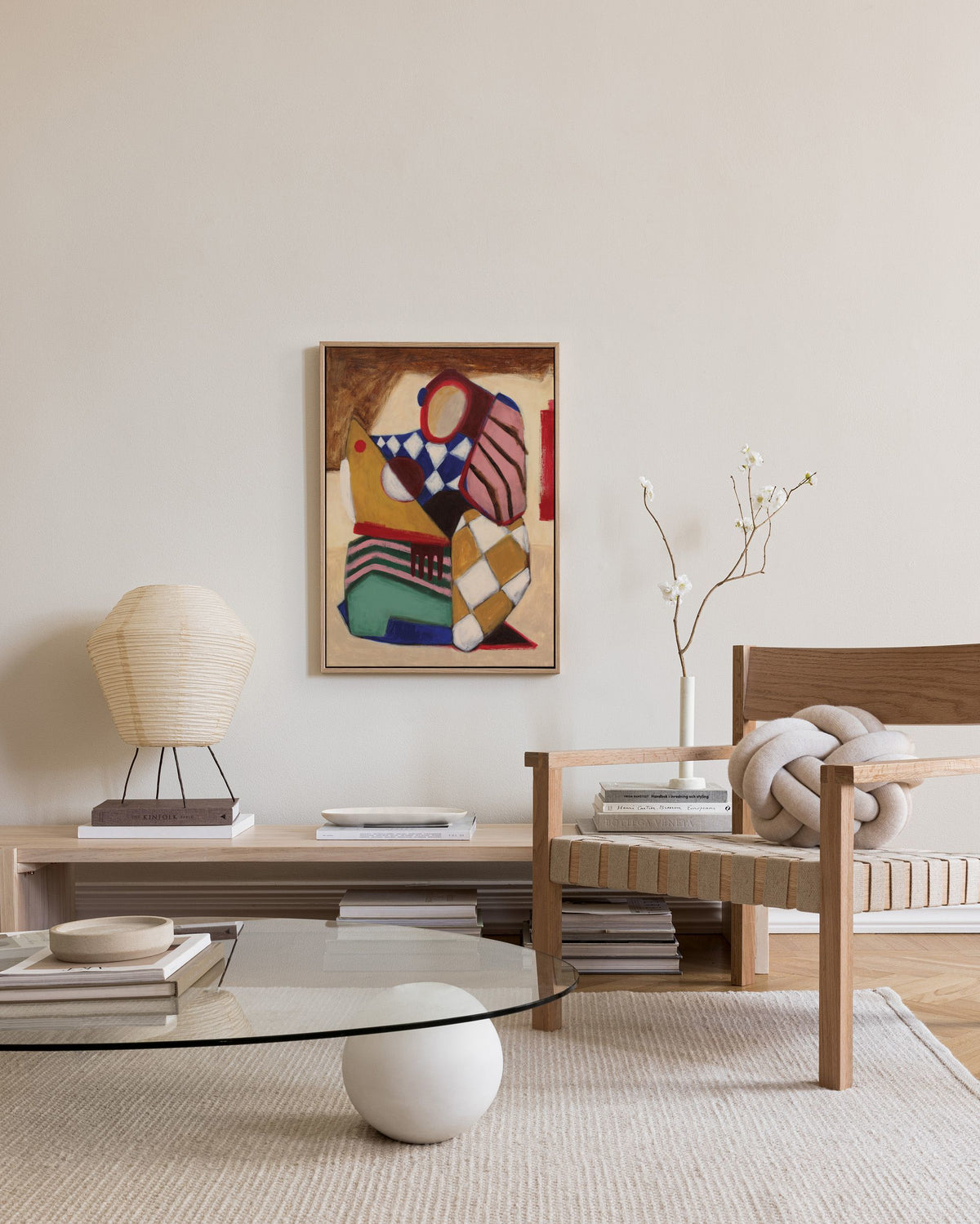 Patchwork Figure Canvas print