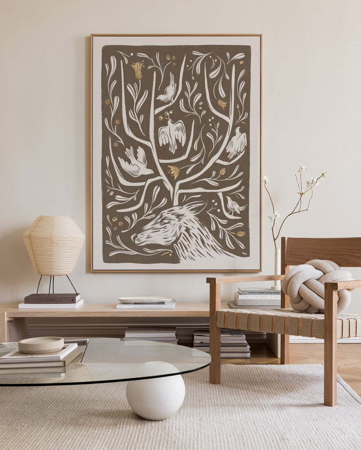 Antler Garden Canvas print