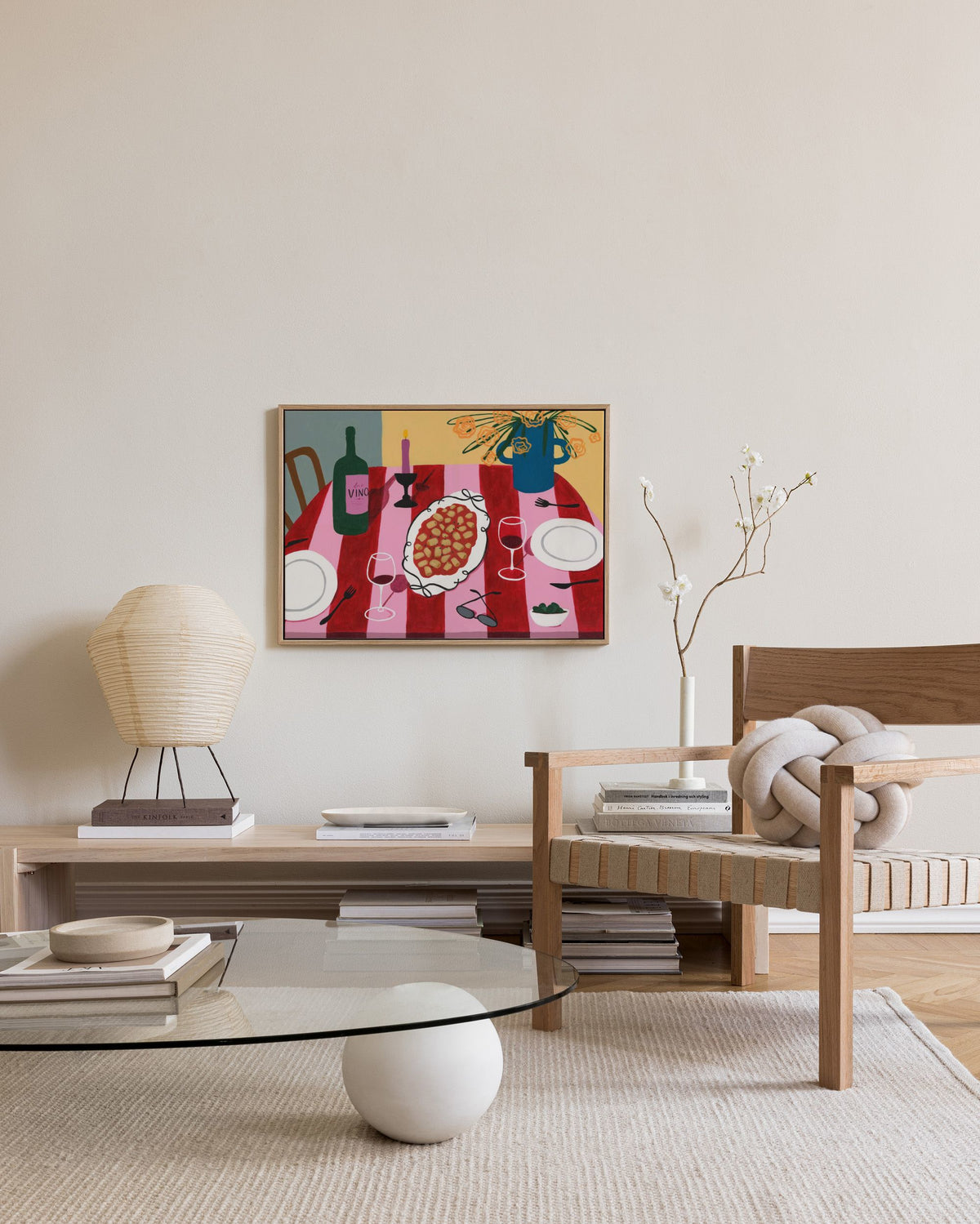 Girl Dinner Canvas print