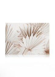 Beige Palm Leaves Canvas print