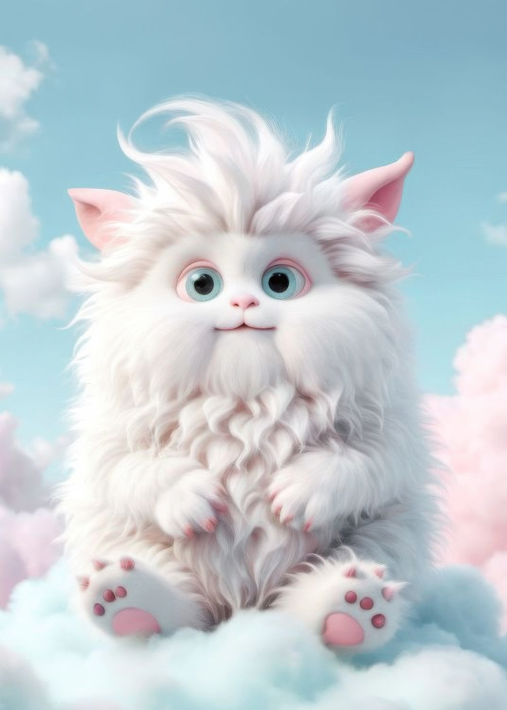 Fluffy Creature No2 Print