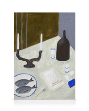 Isabelle Vandeplassche - Still Life with Fish  Canvas print