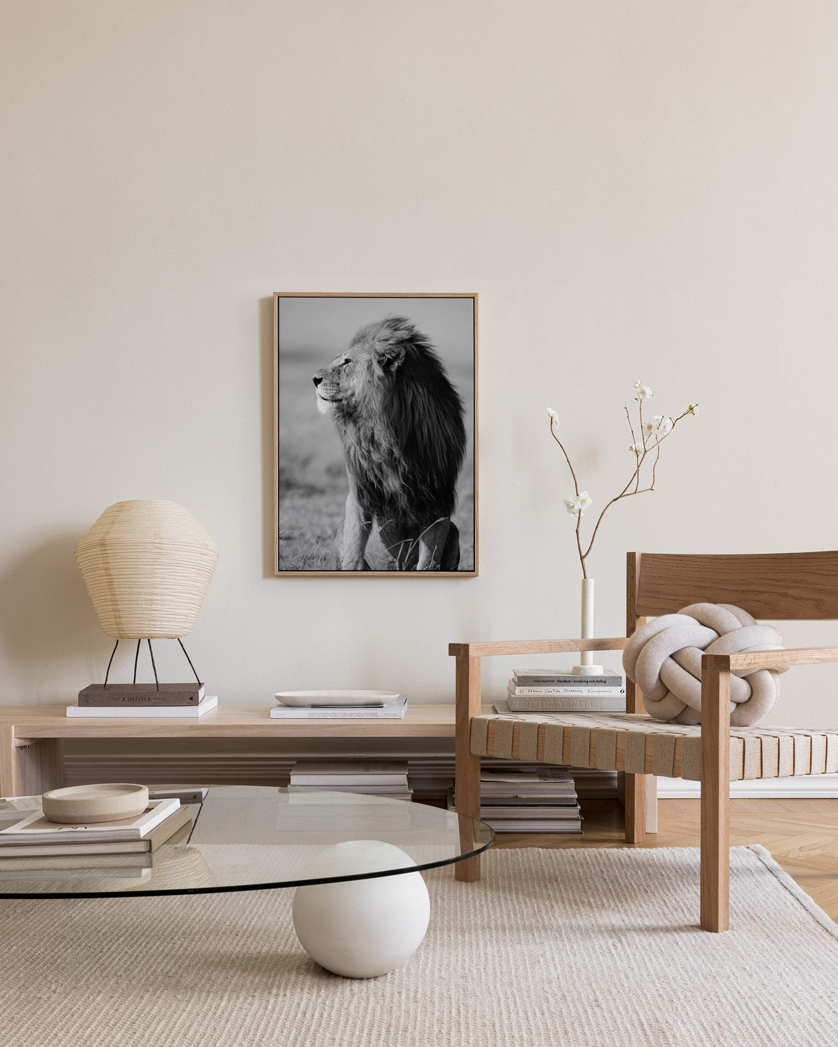 Lion in the Wild Canvas print