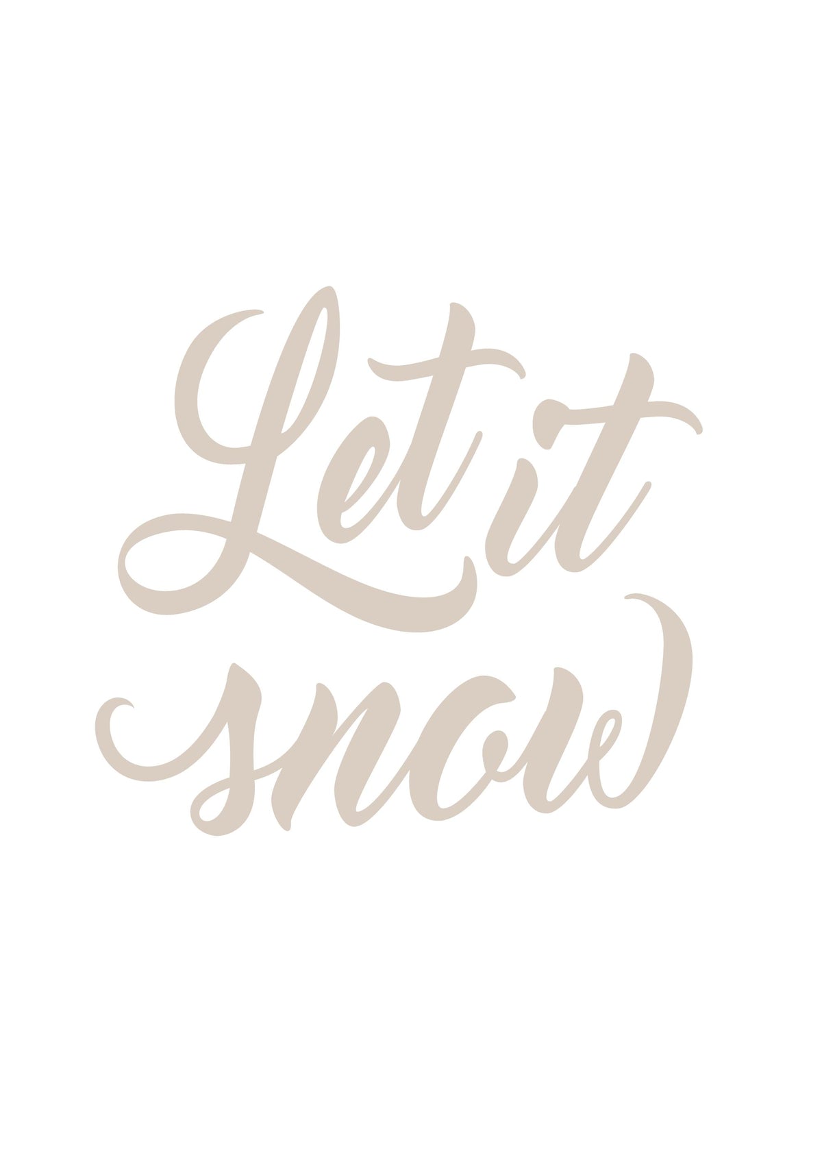 Let it Snow Print