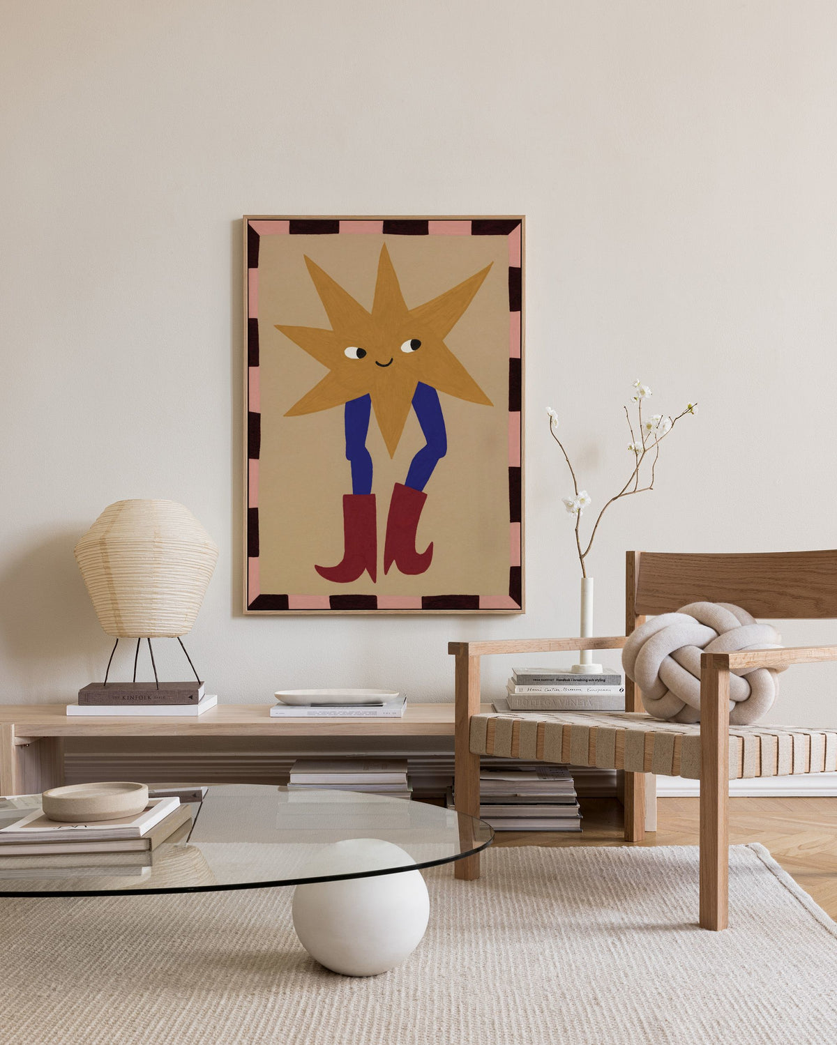 Star in Boots Canvas print