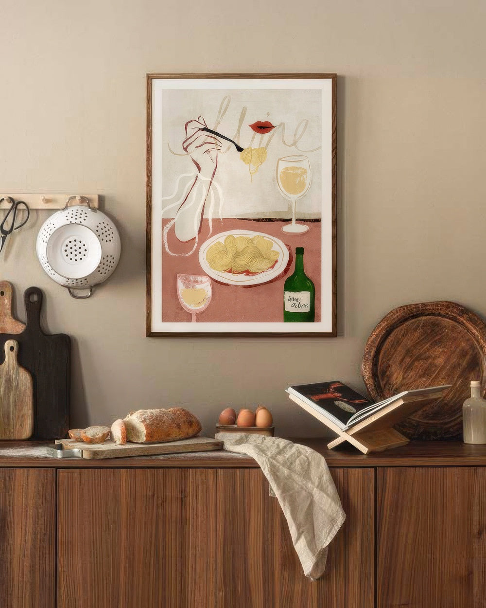 Wine and Pasta Print