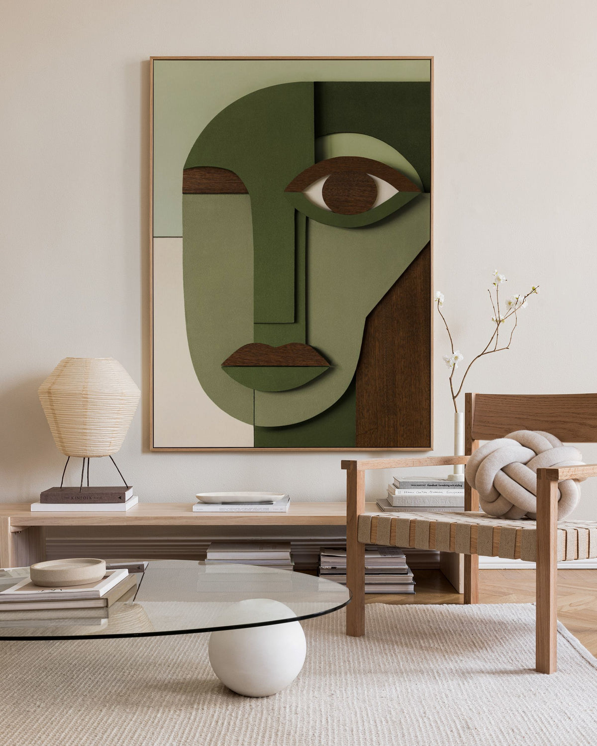 Abstract Face Canvas print