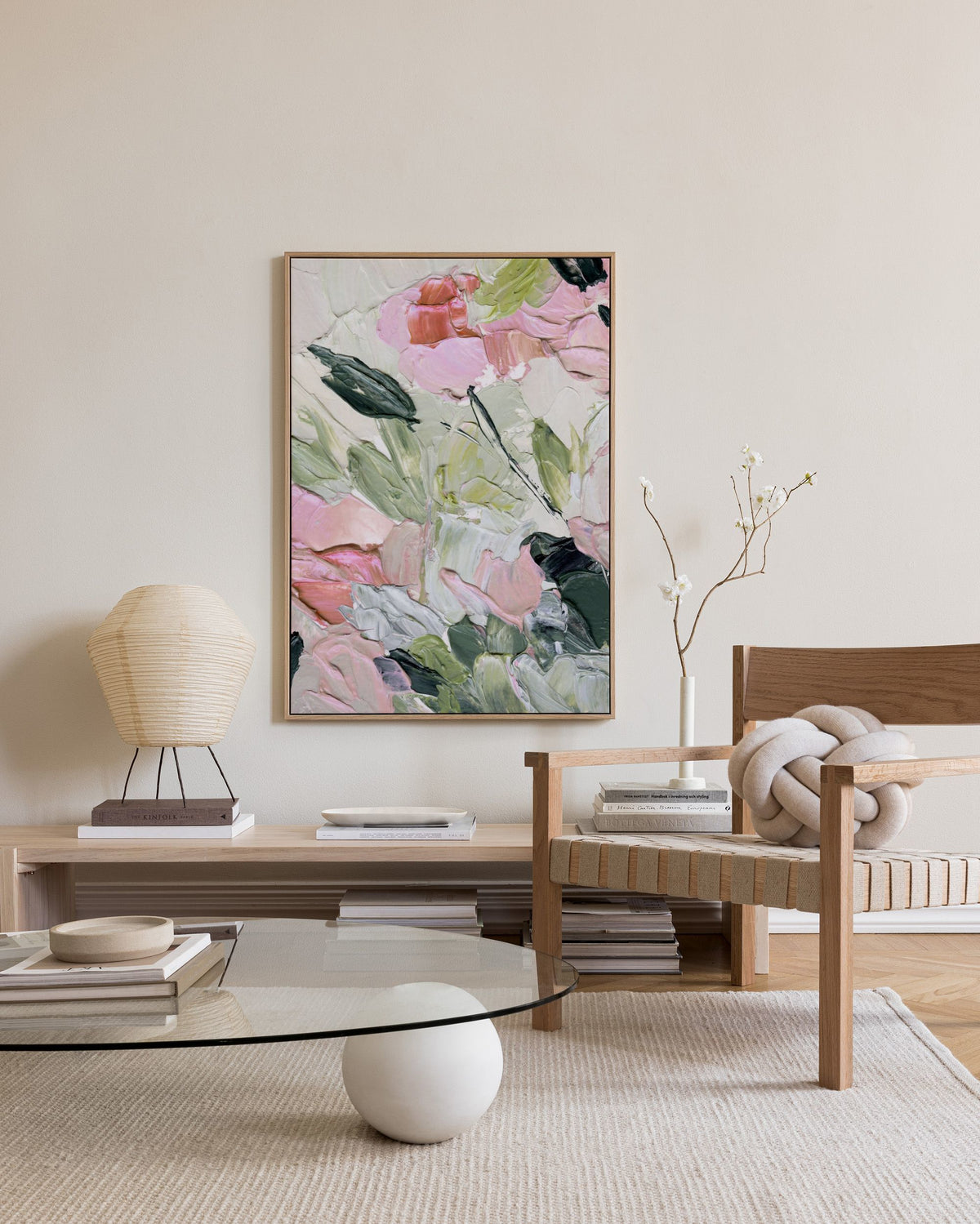 Flowers in Paint No1 Canvas print
