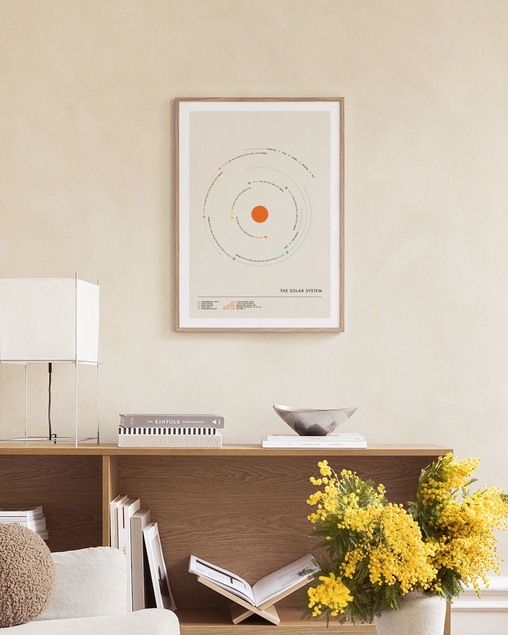Jazzberry Blue - Minimal Solar System Print
