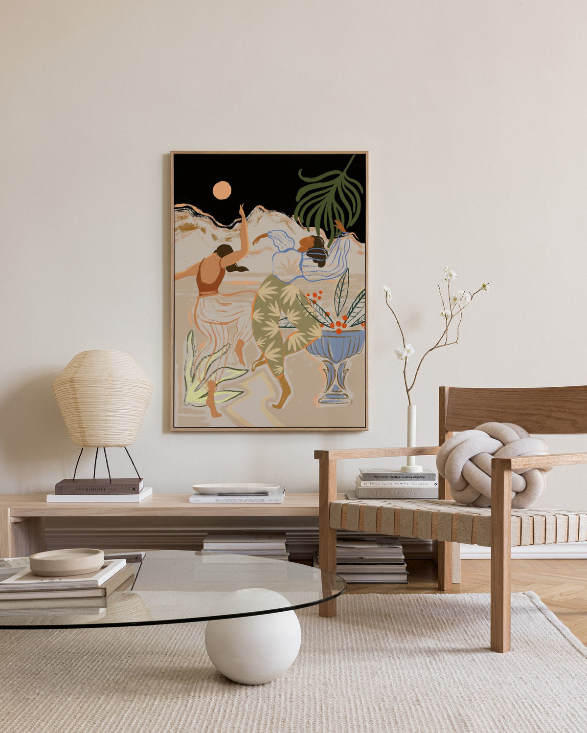 Arty Guava - Lay Hoon - Dancing Under The Moonlight Canvas print