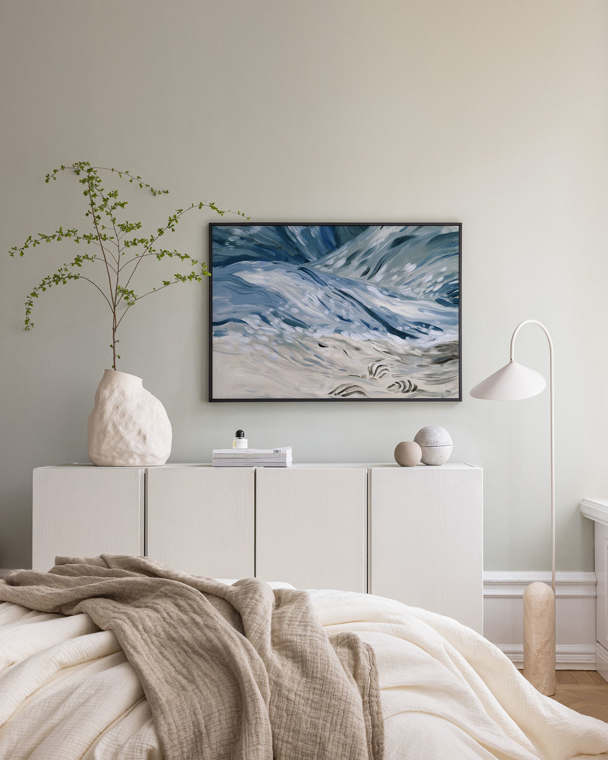 Wavy Beach Canvas print
