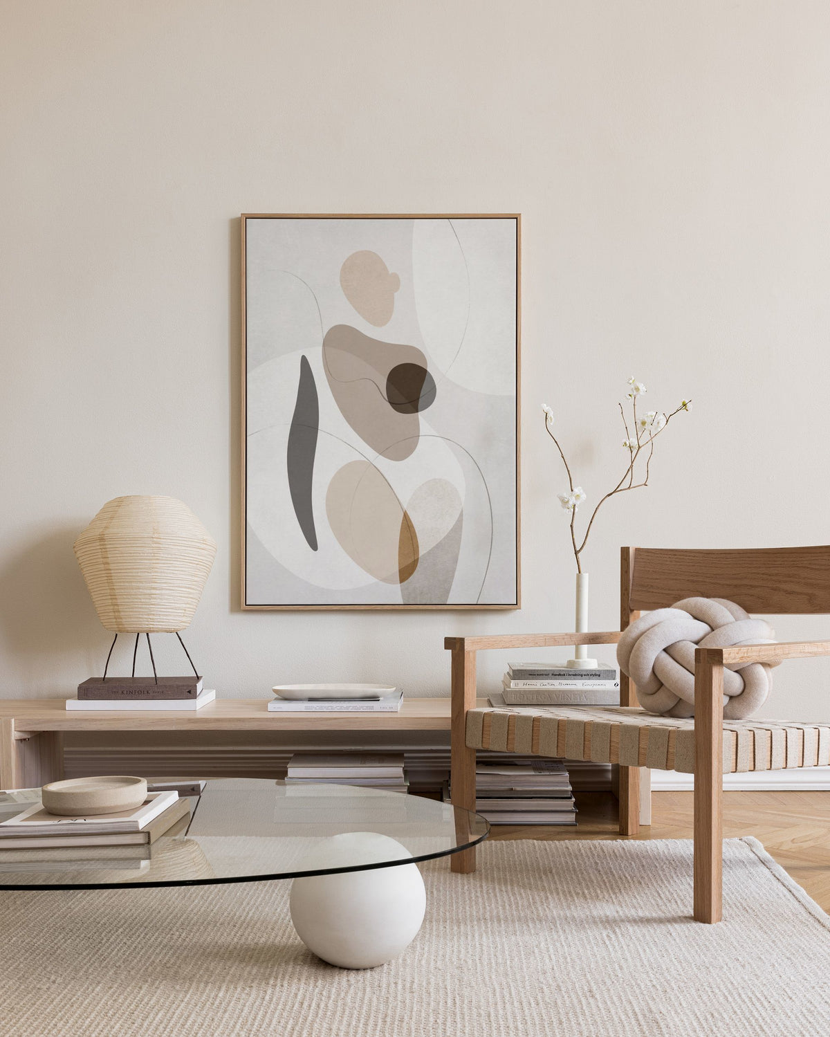 Organic Shapes Figure No2 Canvas print