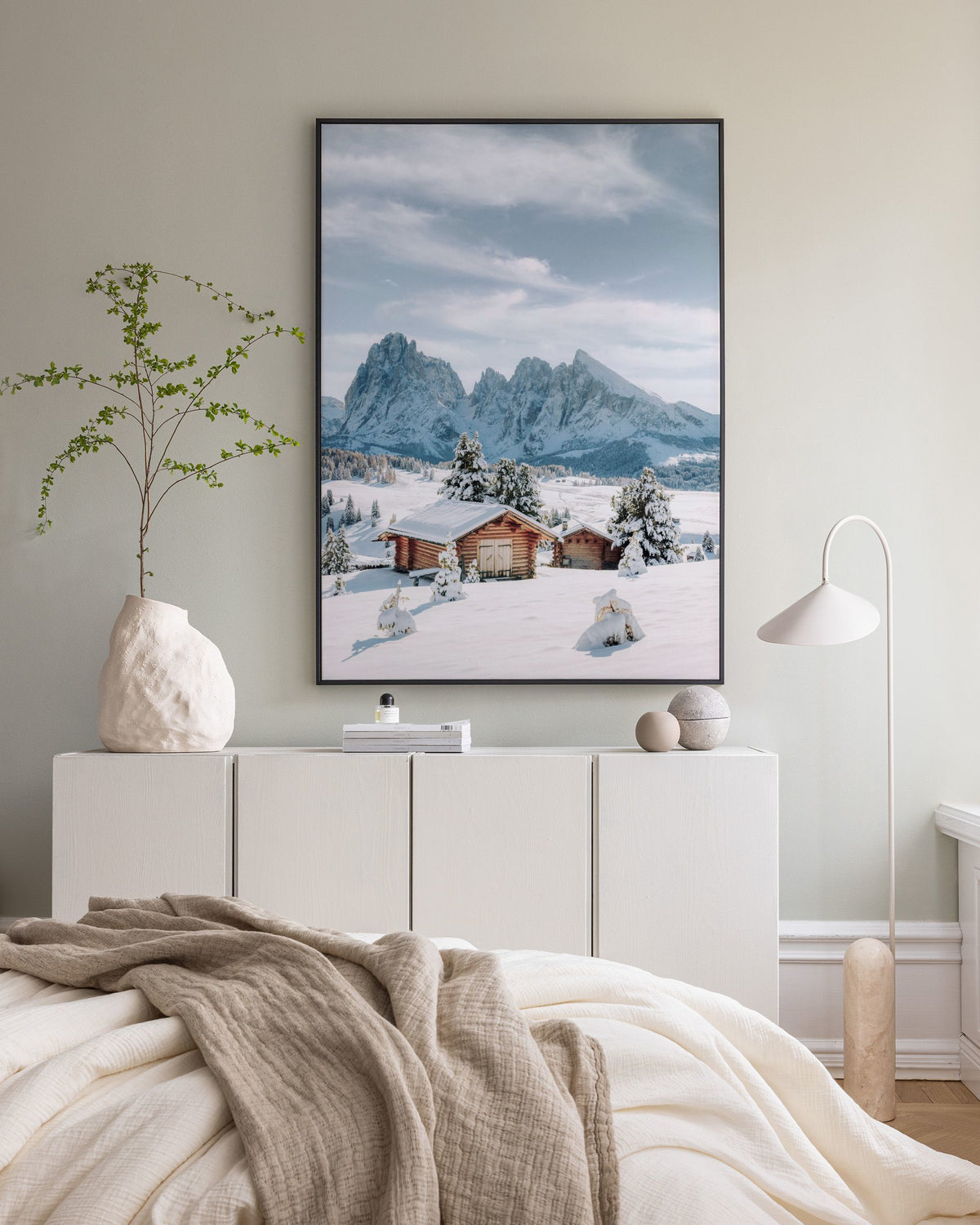 Snowy Seiser Alm Canvas print