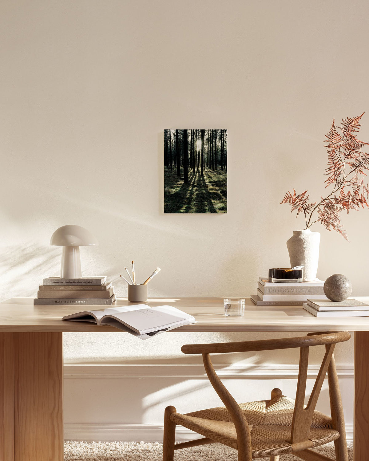 Sunlight In Forest Canvas print