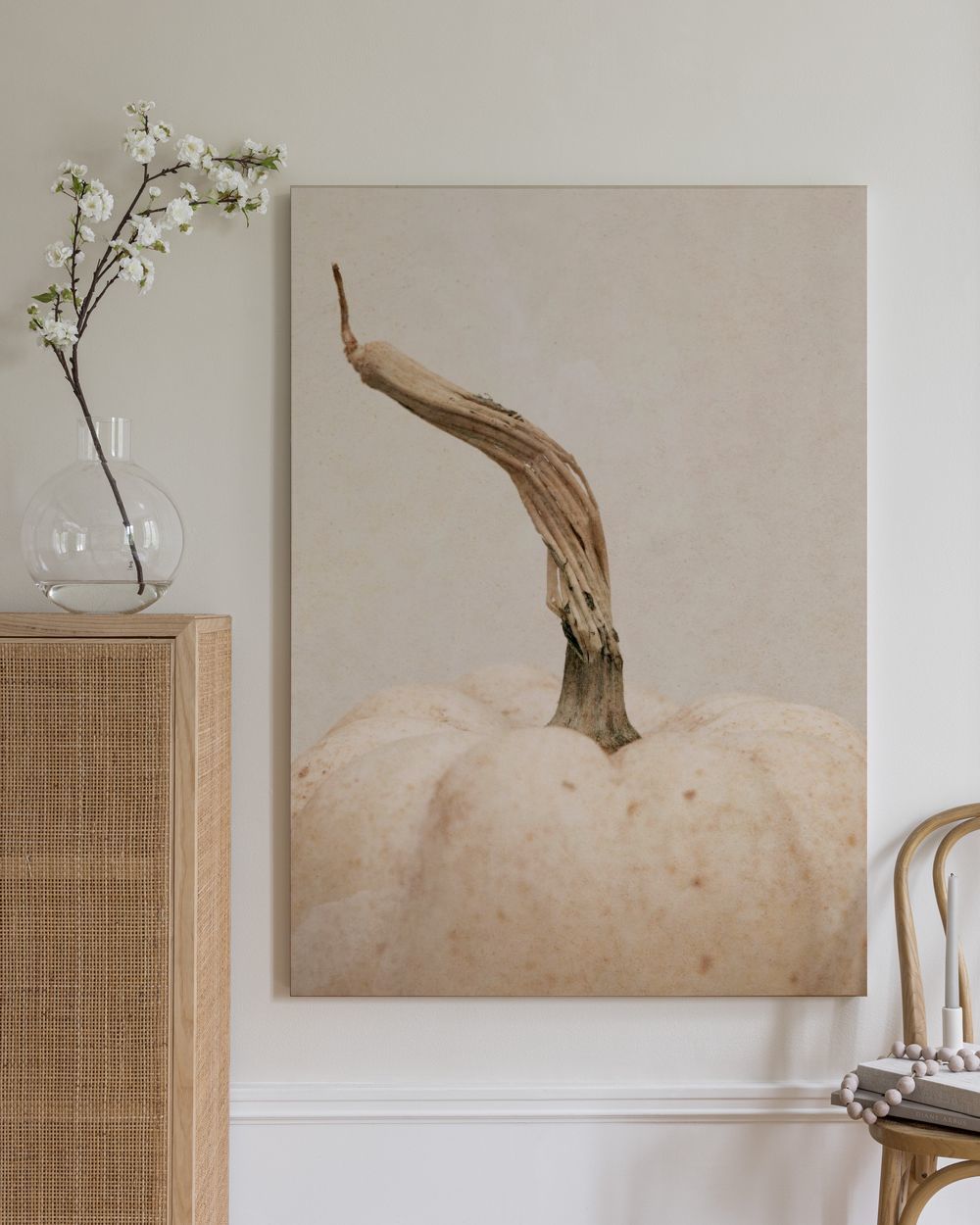 White Pumpkin Canvas print