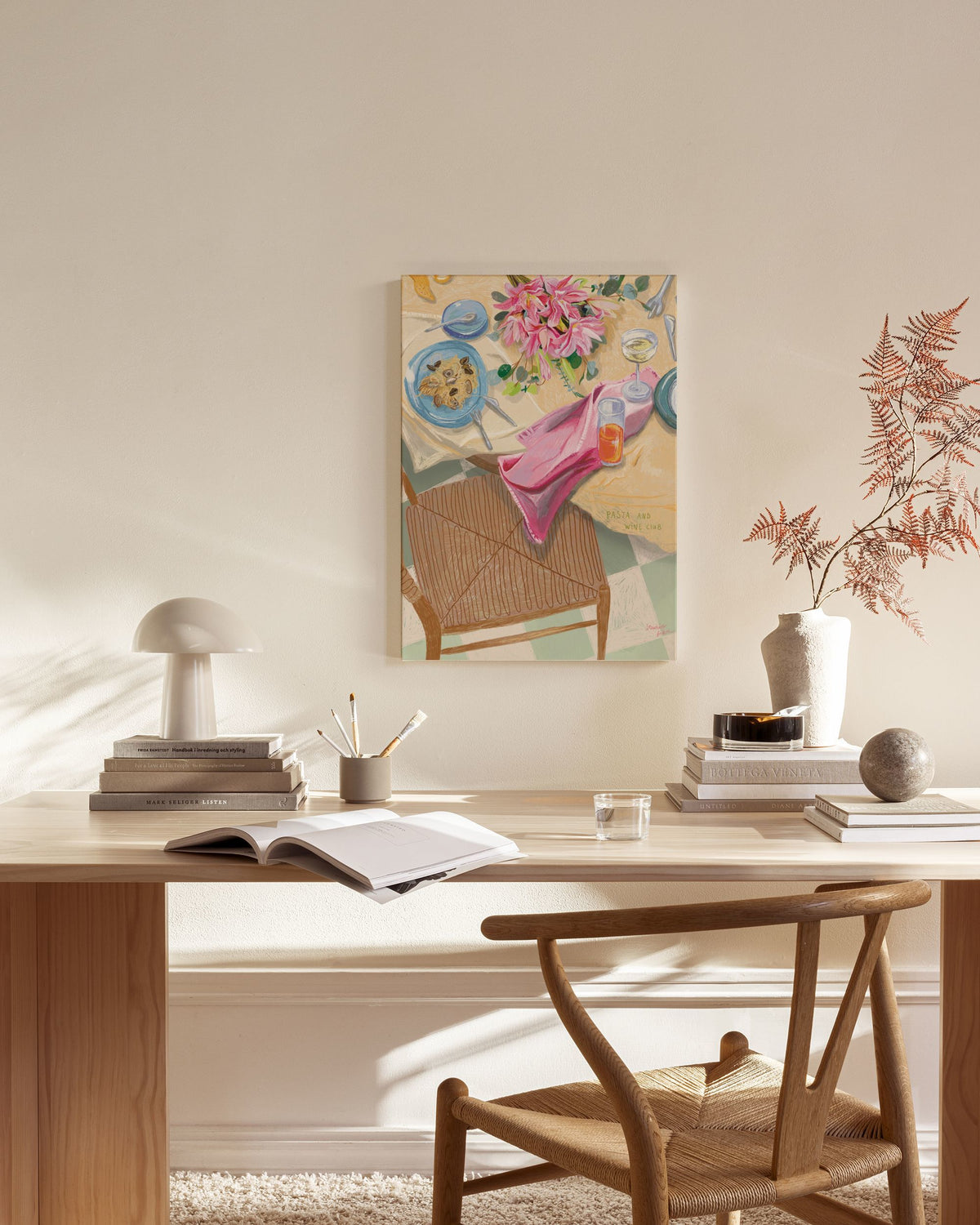 Loïs Langenberg - Pasta and Wine Club Canvas print