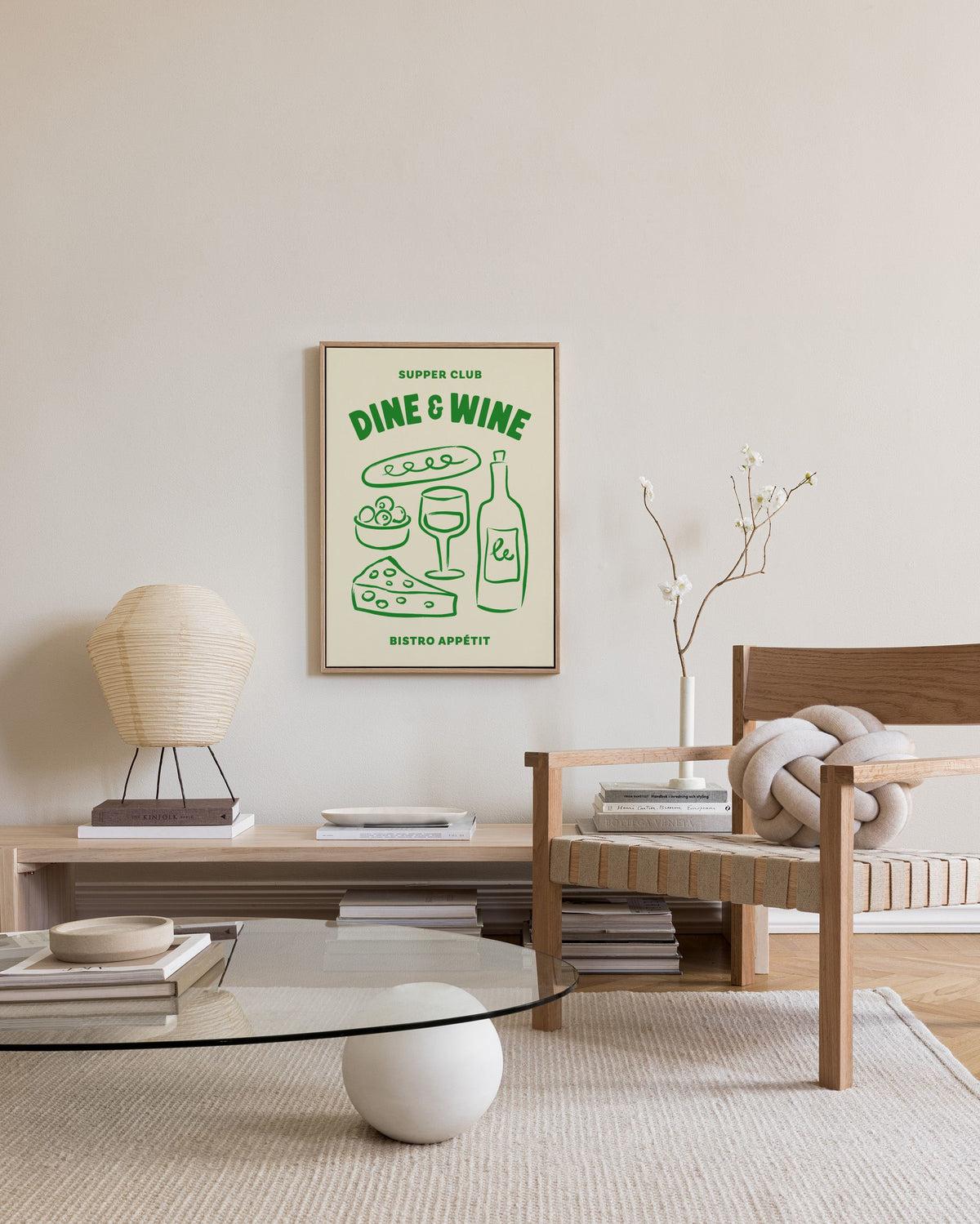 Dine and Wine Canvas print