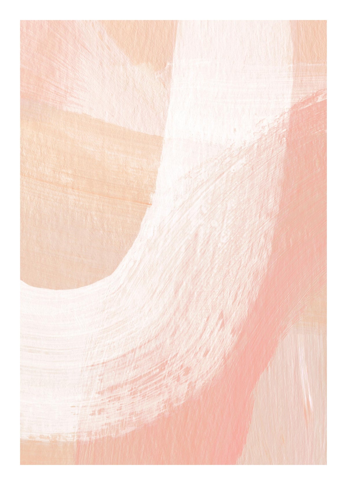 Peachy Abstract No2 Print