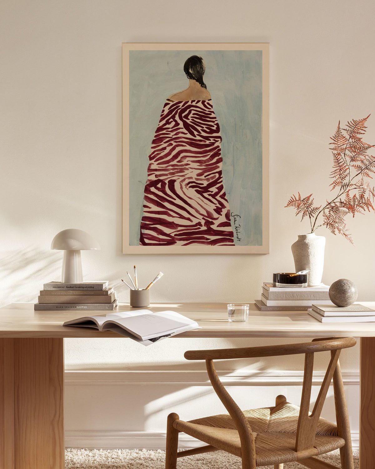Sissan Richardt - Zebra Robe Canvas print