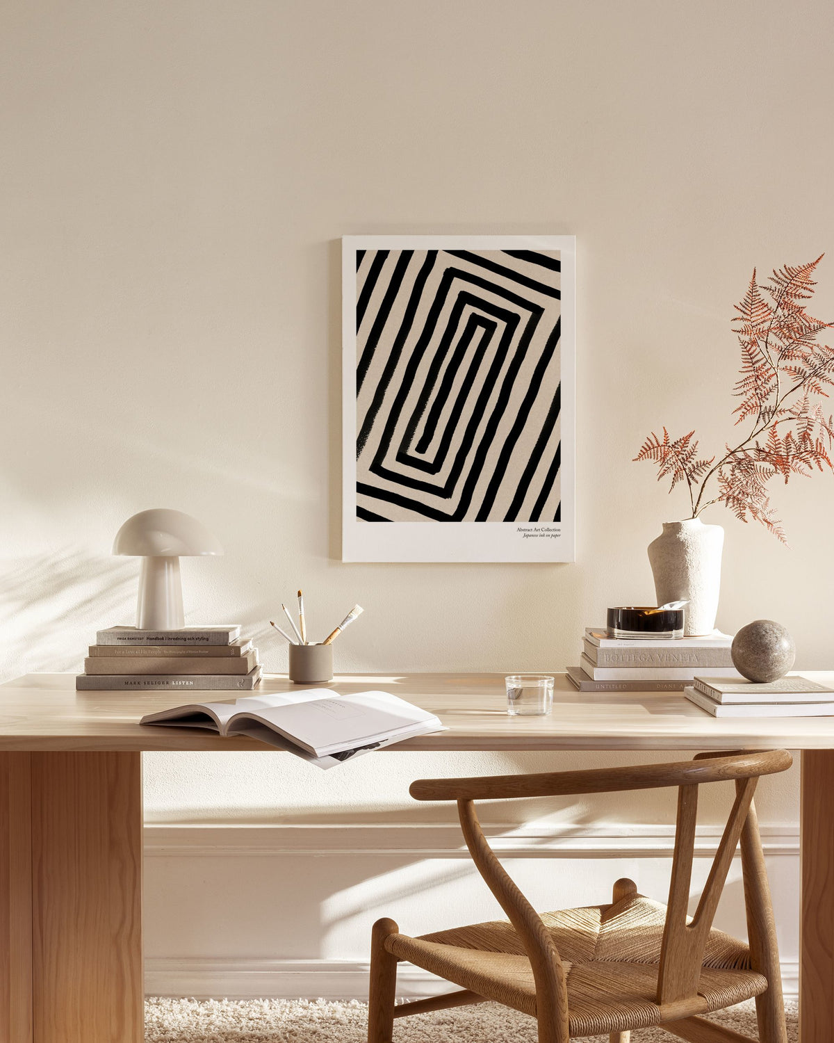 Japanese Ink No2 Canvas print