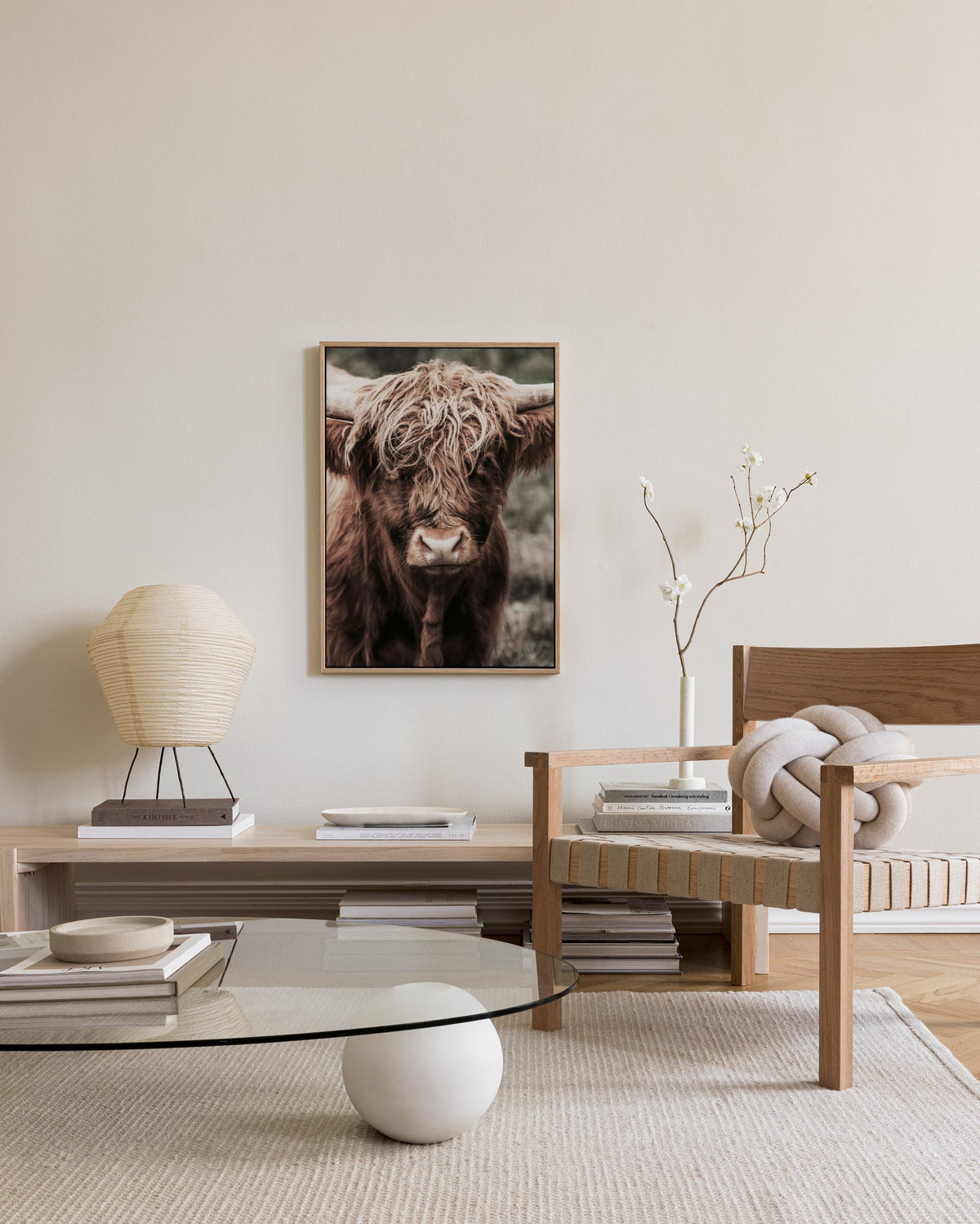 Cow Close Up Canvas print