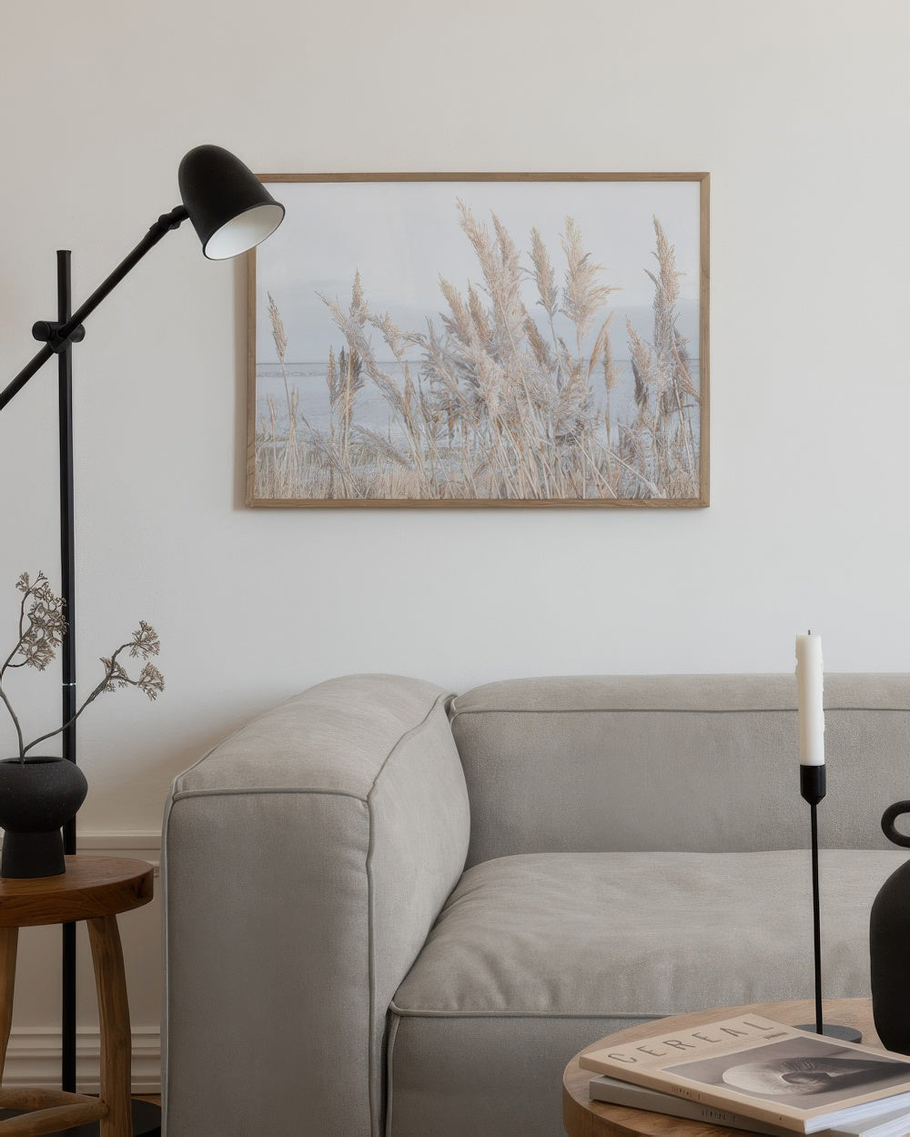 Reeds by the Sea Print