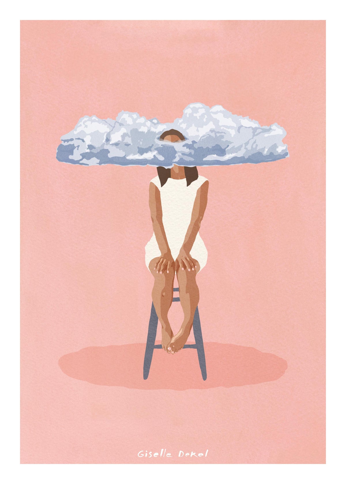 Giselle Dekel – Pink Meditation Print