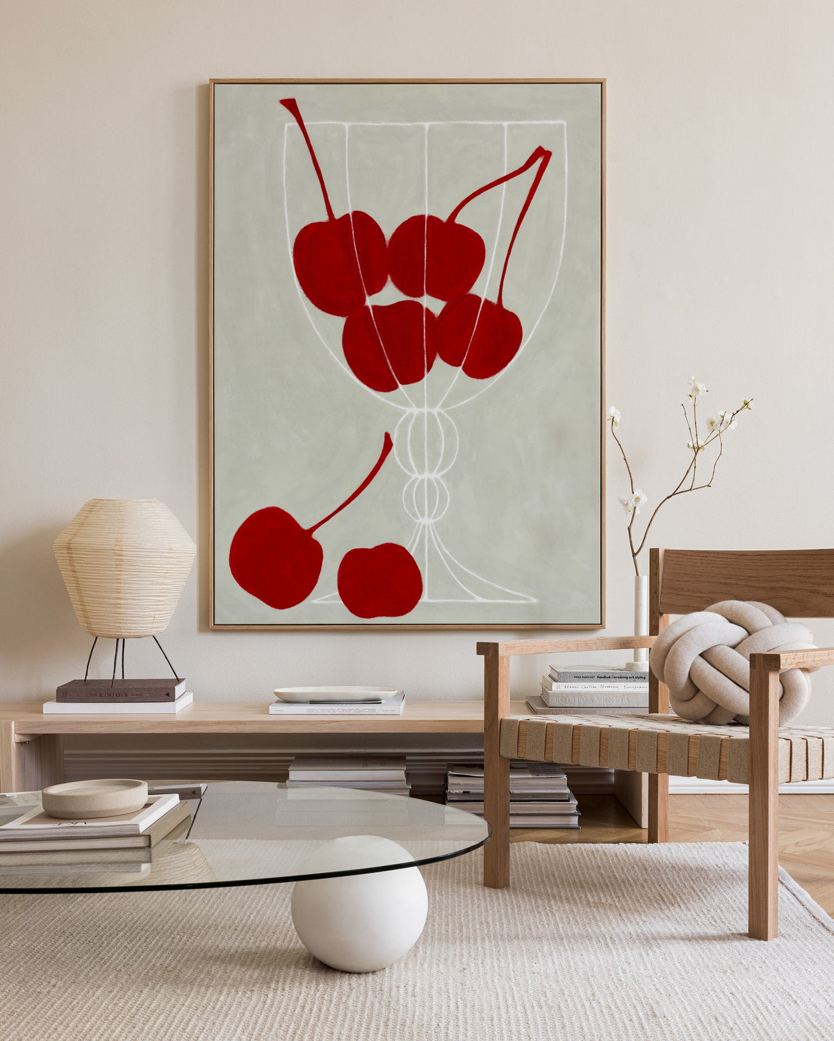 Kit Agar - Cherries Canvas print