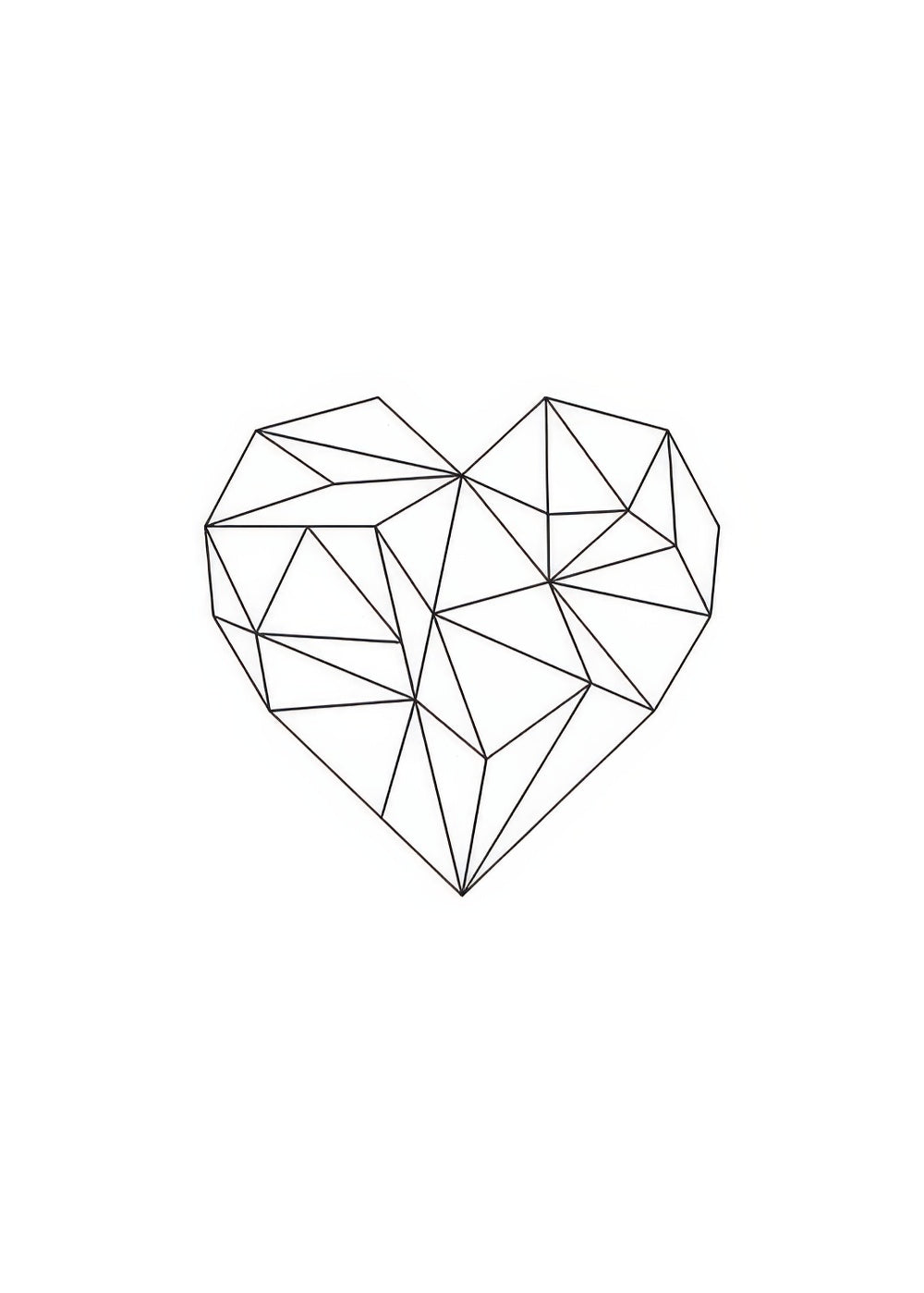 Geometric Heart, Print