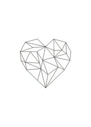 Geometric Heart, Print