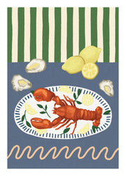 Lobster Plate Print